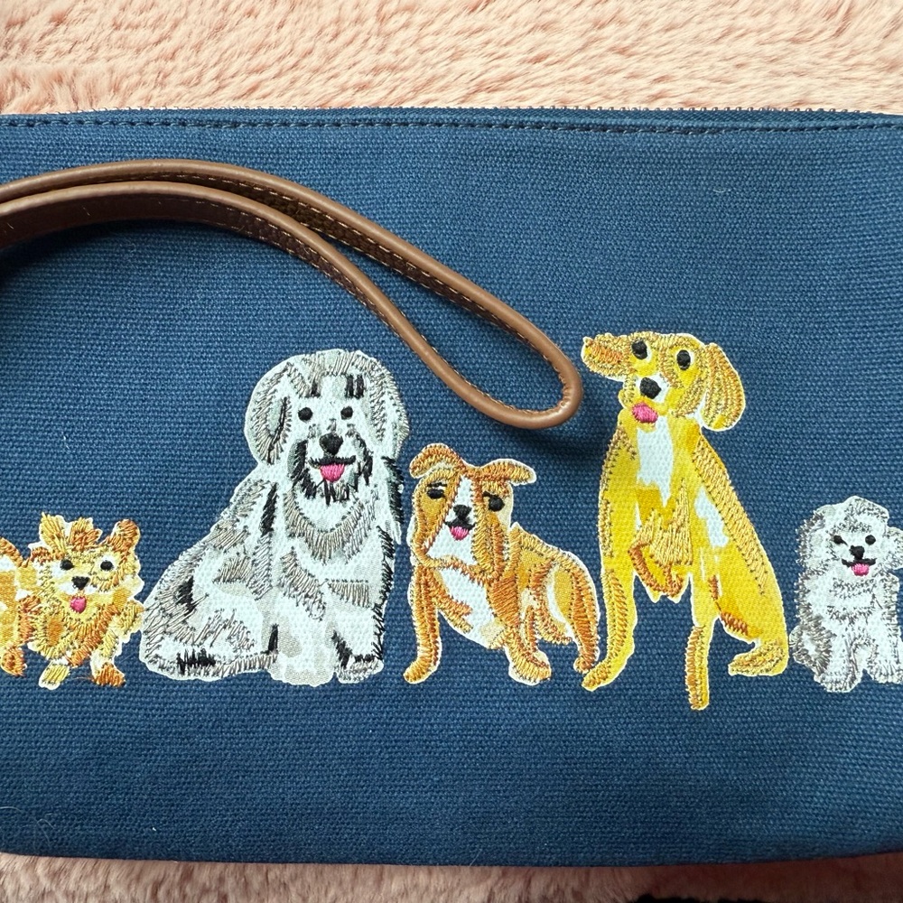 Talbots Blue and Brown Dog Carrier